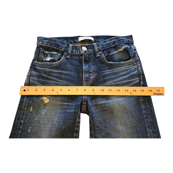 Moussy Vintage Jeans Womens 25 Blue Glendale Skinny Cropped Distressed Grunge - Picture 10 of 14